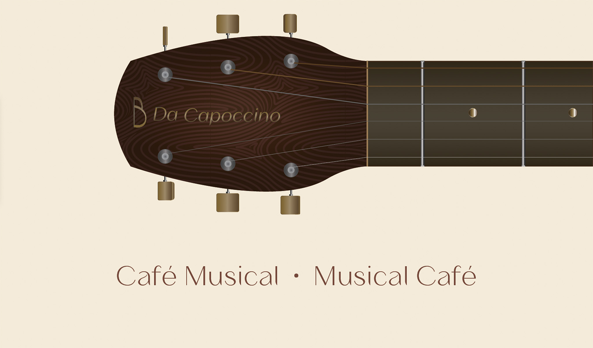 The back of a business card for Da Capoccino.