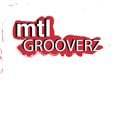 The cover for a magazine called 'MTL Grooverz'. The original file had illustrations but they got lost and the page is mostly blank apart from the title.
